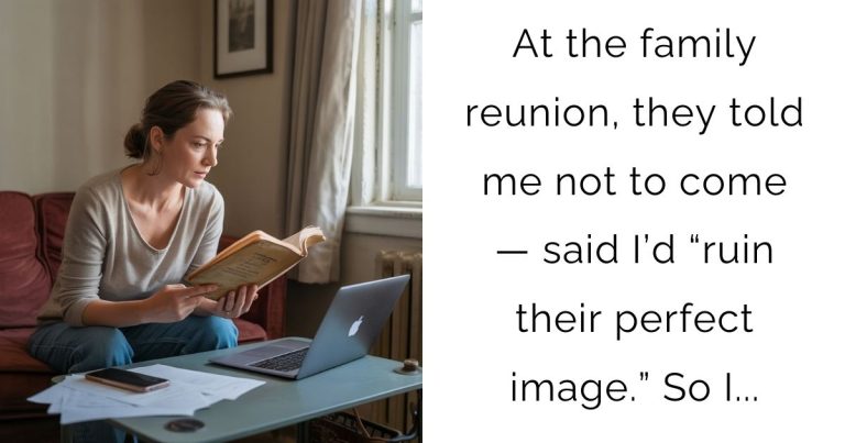 At the family reunion, they told me not to come — said I’d “ruin their perfect image.” So I…