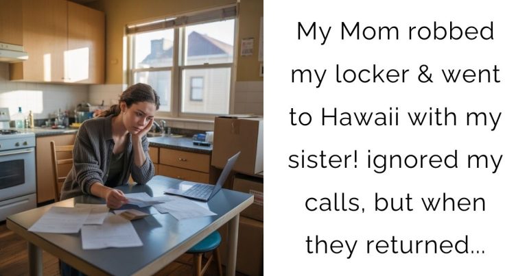 My Mom robbed my locker & went to Hawaii with my sister! ignored my calls, but when they returned…