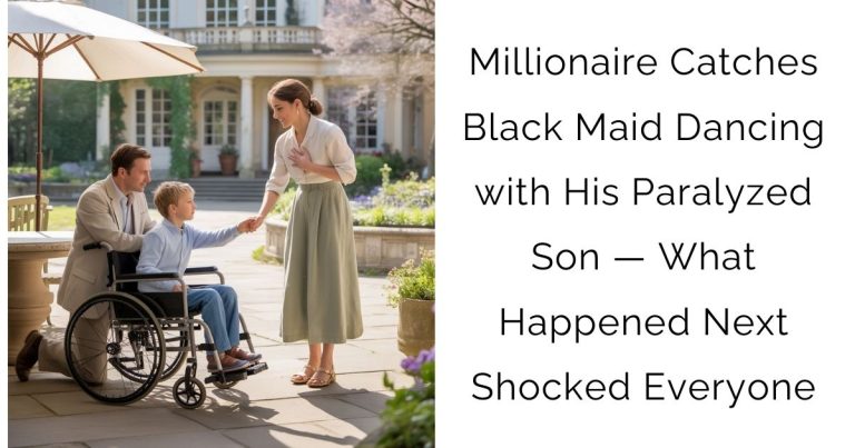 Millionaire Catches Black Maid Dancing with His Paralyzed Son — What Happened Next Shocked Everyone