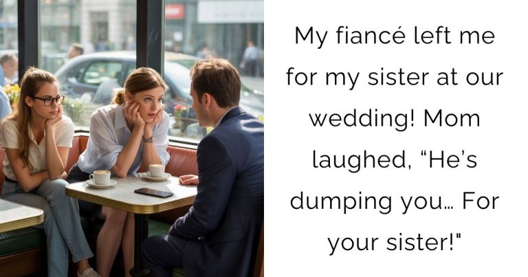 My fiancé left me for my sister at our wedding! Mom laughed, “He’s dumping you… For your sister!”