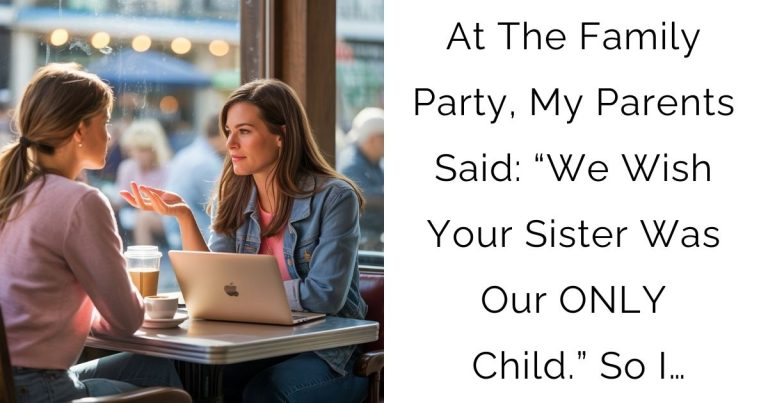 At The Family Party, My Parents Said: “We Wish Your Sister Was Our ONLY Child.” So I…