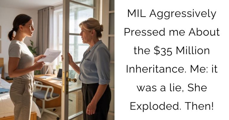 MIL Aggressively Pressed me About the $35 Million Inheritance. Me: it was a lie, She Exploded. Then!