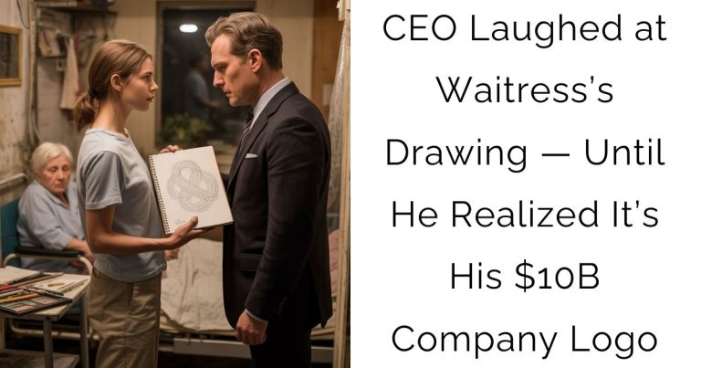 CEO Laughed at Waitress’s Drawing — Until He Realized It’s His $10B Company Logo