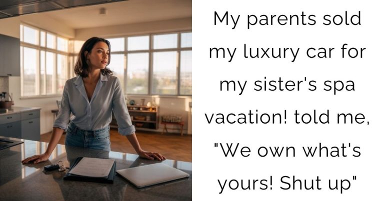 My parents sold my luxury car for my sister’s spa vacation! told me, “We own what’s yours! Shut up”