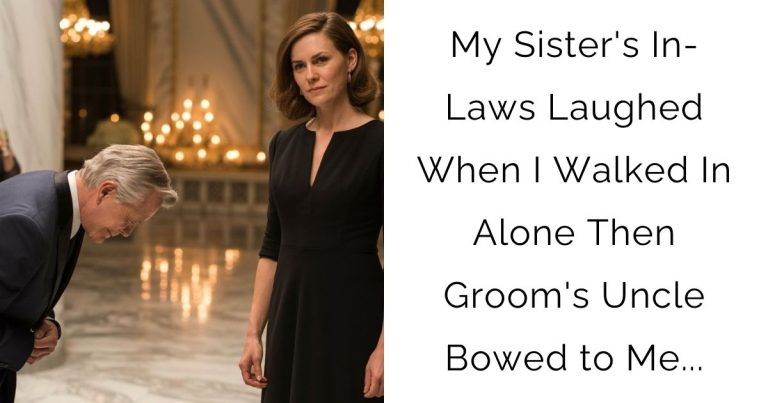 My Sister’s In-Laws Laughed When I Walked In Alone Then Groom’s Uncle Bowed to Me…
