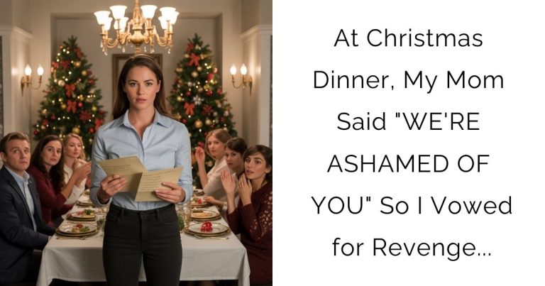 At Christmas Dinner, My Mom Said “WE’RE ASHAMED OF YOU” So I Vowed for Revenge…