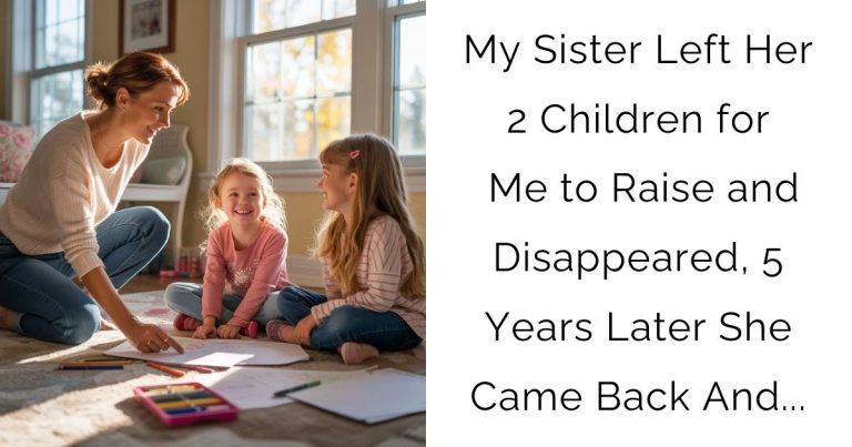 My Sister Left Her 2 Children for Me to Raise and Disappeared, 5 Years Later She Came Back And…