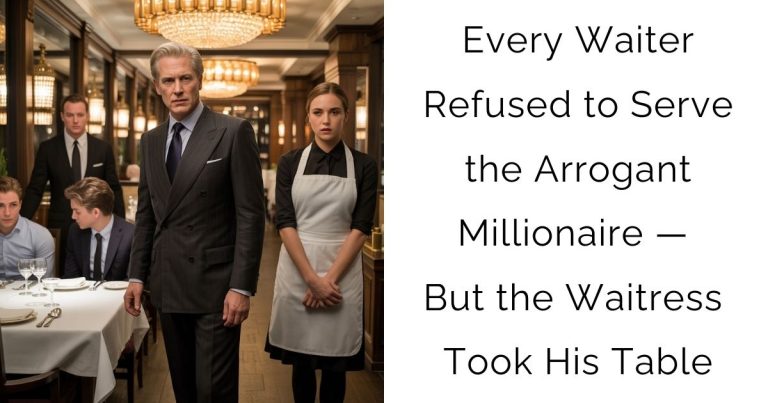 Every Waiter Refused to Serve the Arrogant Millionaire — But the Waitress Took His Table