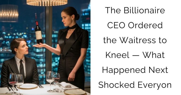 The Billionaire CEO Ordered the Waitress to Kneel — What Happened Next Shocked Everyon