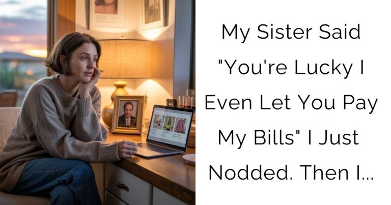 My Sister Said “You’re Lucky I Even Let You Pay My Bills” I Just Nodded. Then I…