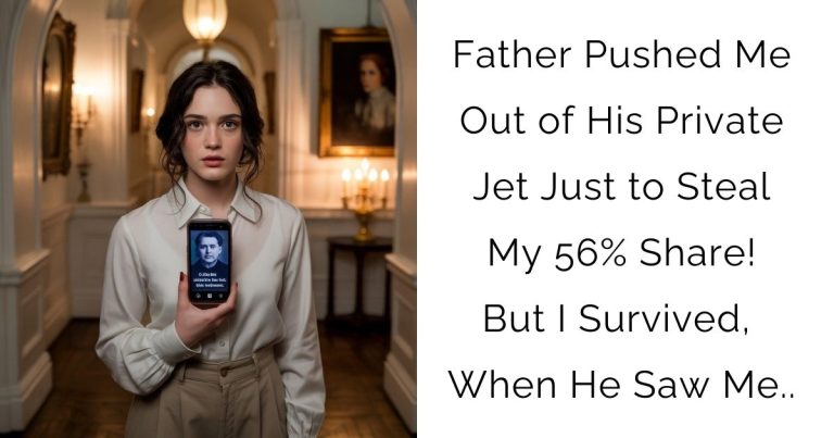 Father Pushed Me Out of His Private Jet Just to Steal My 56% Share! But I Survived, When He Saw Me..