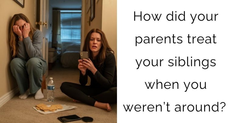 How did your parents treat your siblings when you weren’t around?