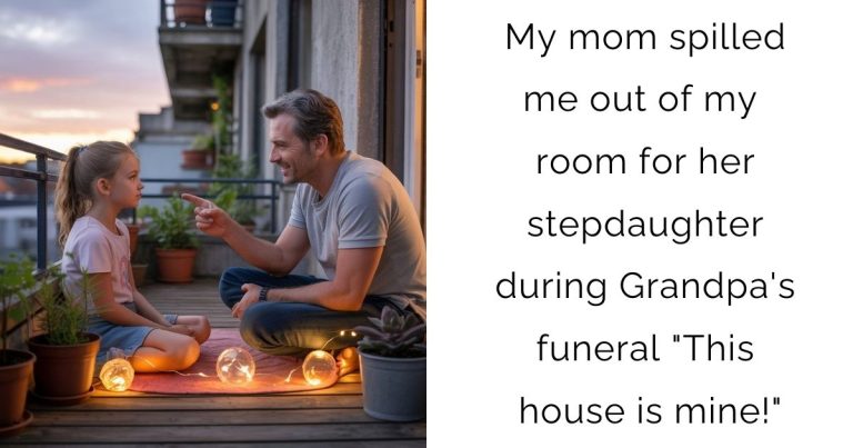 My mom spilled me out of my room for her stepdaughter during Grandpa’s funeral “This house is mine!”