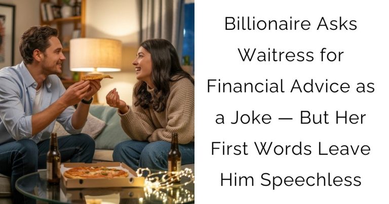 Billionaire Asks Waitress for Financial Advice as a Joke — But Her First Words Leave Him Speechless
