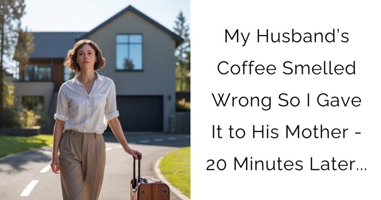 My Husband’s Coffee Smelled Wrong So I Gave It to His Mother – 20 Minutes Later…