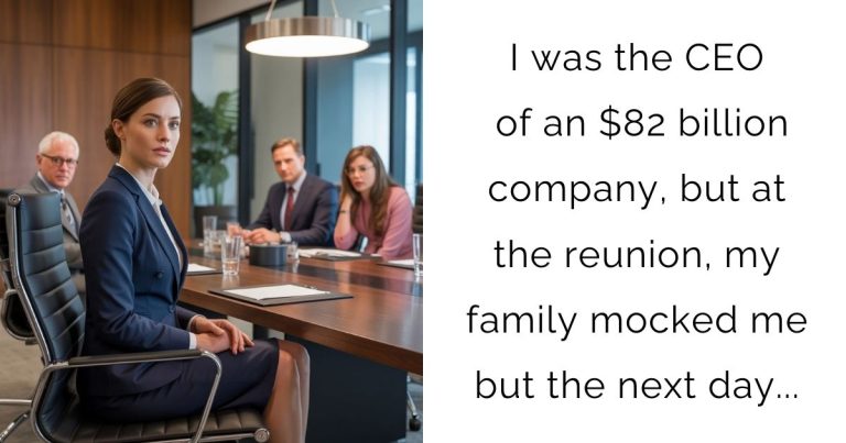 I was the CEO of an $82 billion company, but at the reunion, my family mocked me but the next day…