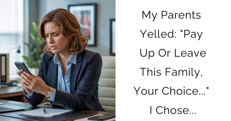 My Parents Yelled: “Pay Up Or Leave This Family, Your Choice…” I Chose…