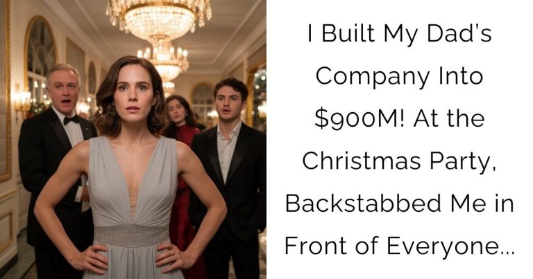 I Built My Dad’s Company Into $900M! At the Christmas Party, Backstabbed Me in Front of Everyone…