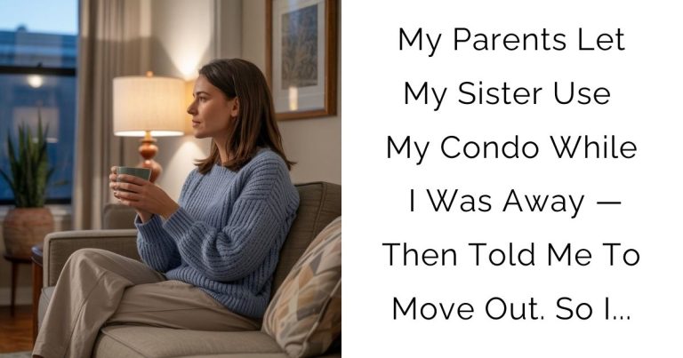 My Parents Let My Sister Use My Condo While I Was Away — Then Told Me To Move Out. So I…