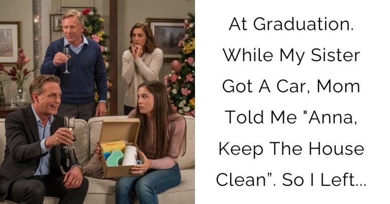 At Graduation. While My Sister Got A Car, Mom Told Me “Anna, Keep The House Clean”. So I Left…