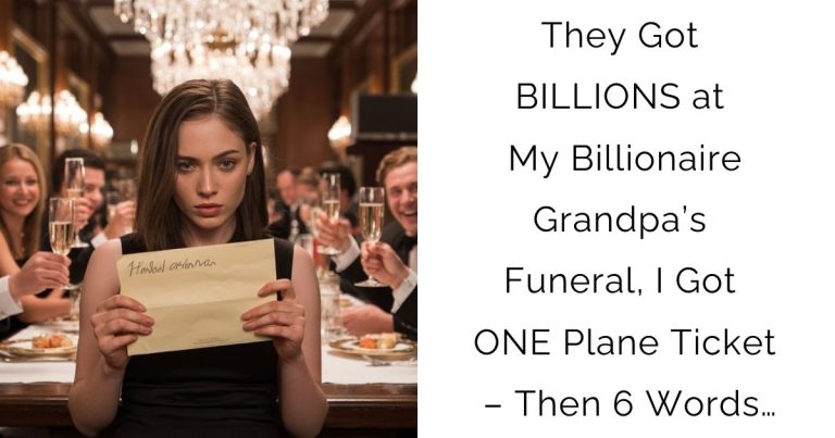They Got BILLIONS at My Billionaire Grandpa’s Funeral, I Got ONE Plane Ticket – Then 6 Words…