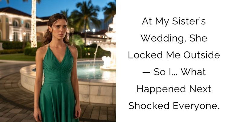 At My Sister’s Wedding, She Locked Me Outside — So I… What Happened Next Shocked Everyone.