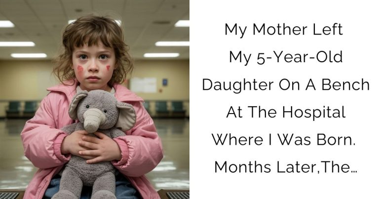 My Mother Left My 5-Year-Old Daughter On A Bench At The Hospital Where I Was Born. Months Later,The…