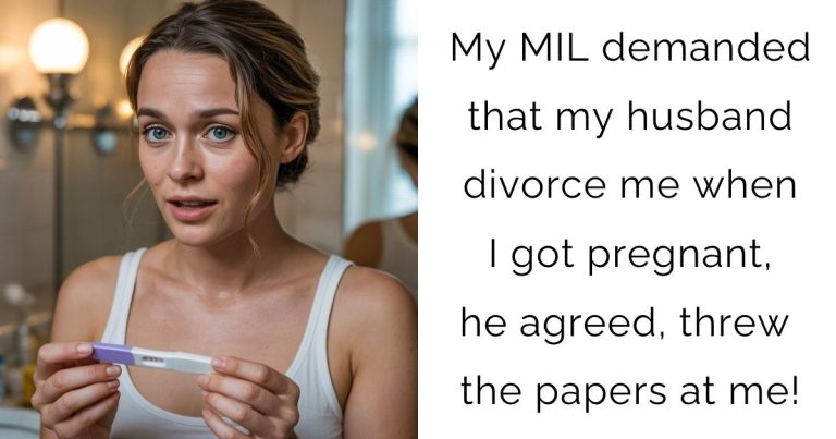 My MIL demanded that my husband divorce me when I got pregnant, he agreed, threw the papers at me!
