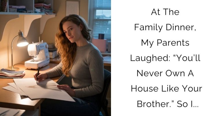 At The Family Dinner, My Parents Laughed: “You’ll Never Own A House Like Your Brother.” So I…