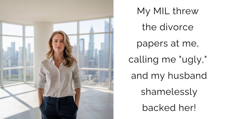My MIL threw the divorce papers at me, calling me “ugly,” and my husband shamelessly backed her!