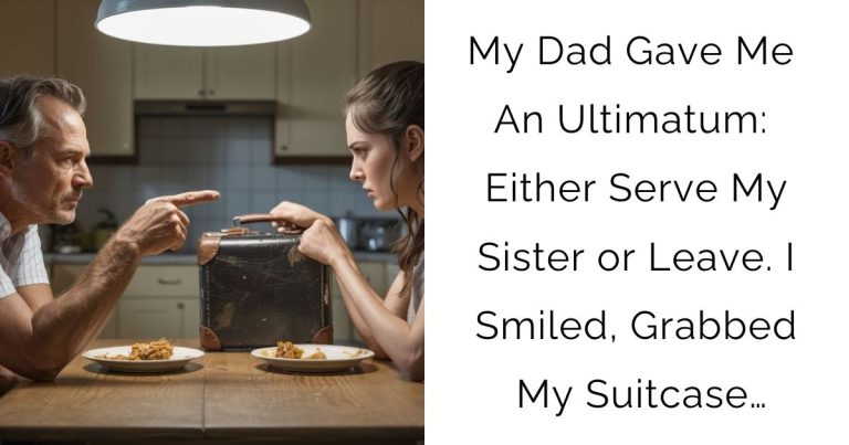 My Dad Gave Me An Ultimatum: Either Serve My Sister or Leave. I Smiled, Grabbed My Suitcase…