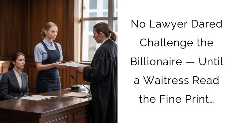 No Lawyer Dared Challenge the Billionaire — Until a Waitress Read the Fine Print…