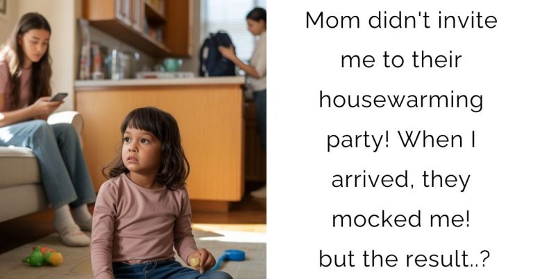 Mom didn’t invite me to their housewarming party! When I arrived, they mocked me! but the result..?