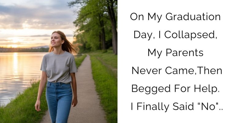 On My Graduation Day, I Collapsed, My Parents Never Came,Then Begged For Help. I Finally Said “No”..