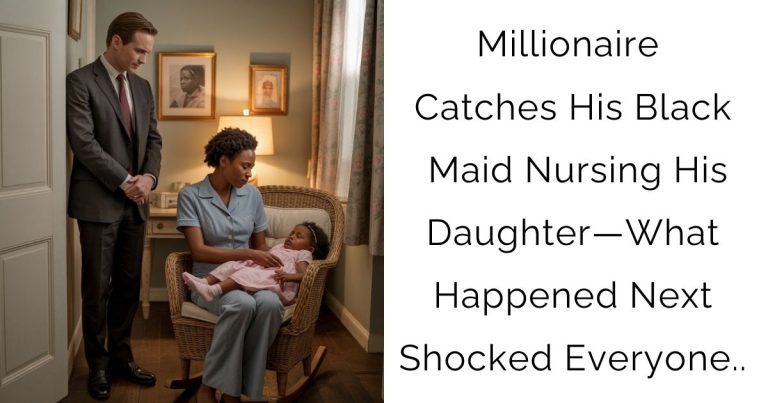 Millionaire Catches His Black Maid Nursing His Daughter—What Happened Next Shocked Everyone..