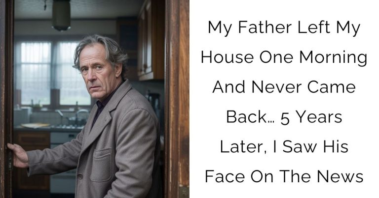 My Father Left My House One Morning And Never Came Back… 5 Years Later, I Saw His Face On The News