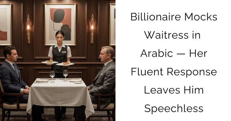 Billionaire Mocks Waitress in Arabic — Her Fluent Response Leaves Him Speechless