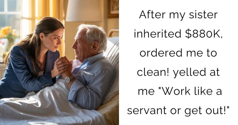 After my sister inherited $880K, ordered me to clean! yelled at me “Work like a servant or get out!”