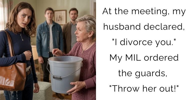 At the meeting, my husband declared, “I divorce you.” My MIL ordered the guards, “Throw her out!”