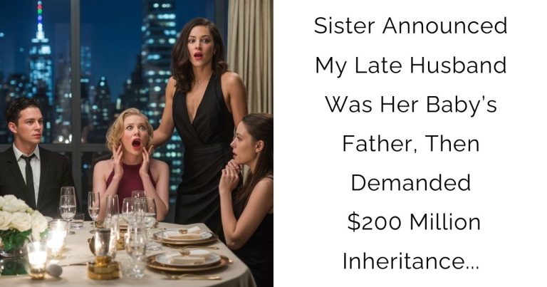 Sister Announced My Late Husband Was Her Baby’s Father, Then Demanded $200 Million Inheritance…
