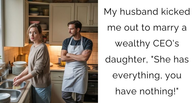 My husband kicked me out to marry a wealthy CEO’s daughter, “She has everything, you have nothing!”
