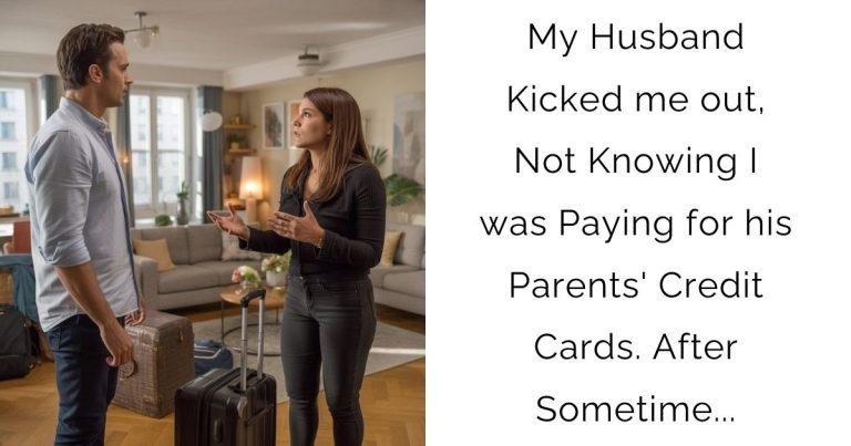 My Husband Kicked me out, Not Knowing I was Paying for his Parents’ Credit Cards. After Sometime…