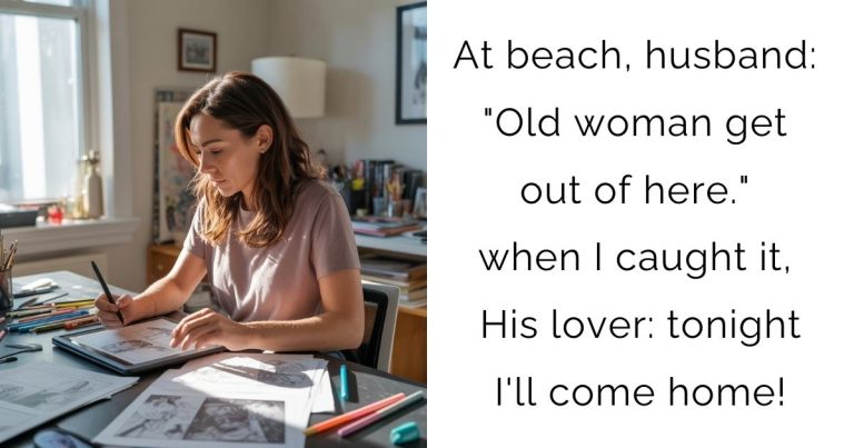 At beach, husband: “Old woman get out of here.” when I caught it, His lover: tonight I’ll come home!