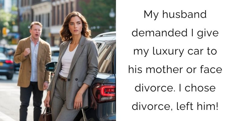 My husband demanded I give my luxury car to his mother or face divorce. I chose divorce, left him!