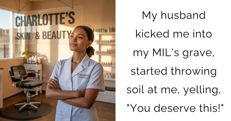 My husband kicked me into my MIL’s grave, started throwing soil at me, yelling, “You deserve this!”