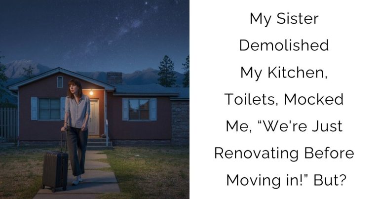 My Sister Demolished My Kitchen, Toilets, Mocked Me, “We’re Just Renovating Before Moving in!” But?