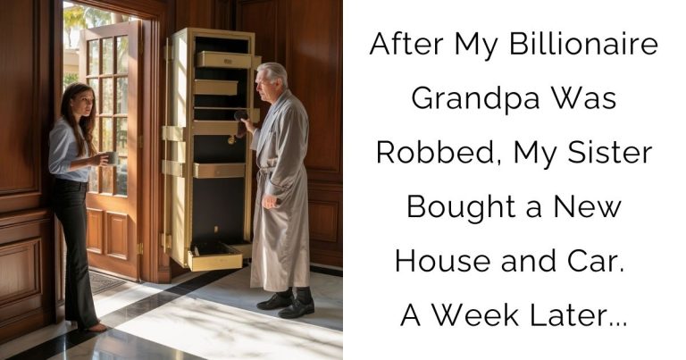 After My Billionaire Grandpa Was Robbed, My Sister Bought a New House and Car. A Week Later…