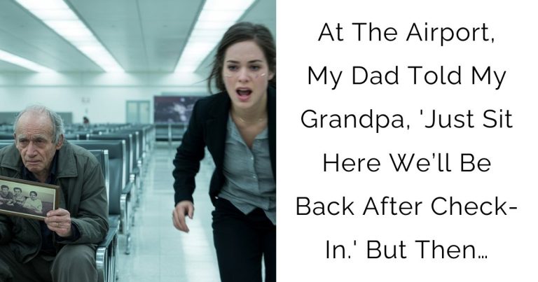 At The Airport, My Dad Told My Grandpa, ‘Just Sit Here We’ll Be Back After Check-In.’ But Then…