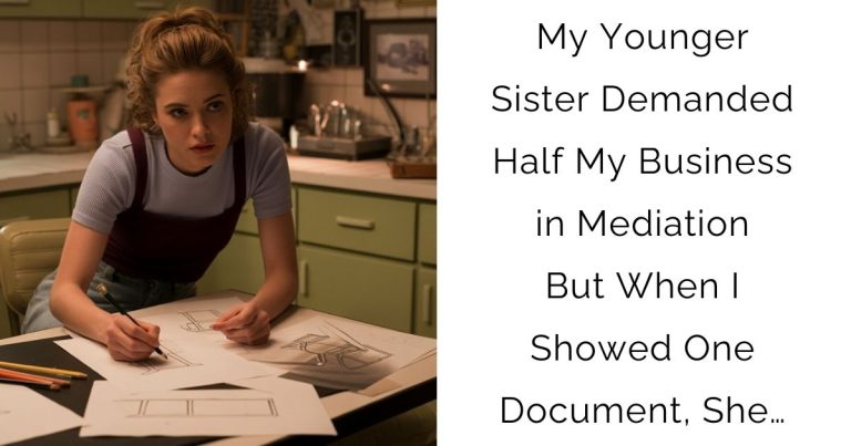 My Younger Sister Demanded Half My Business in Mediation But When I Showed One Document, She…