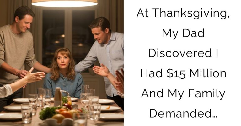 At Thanksgiving, My Dad Discovered I Had $15 Million And My Family Demanded…